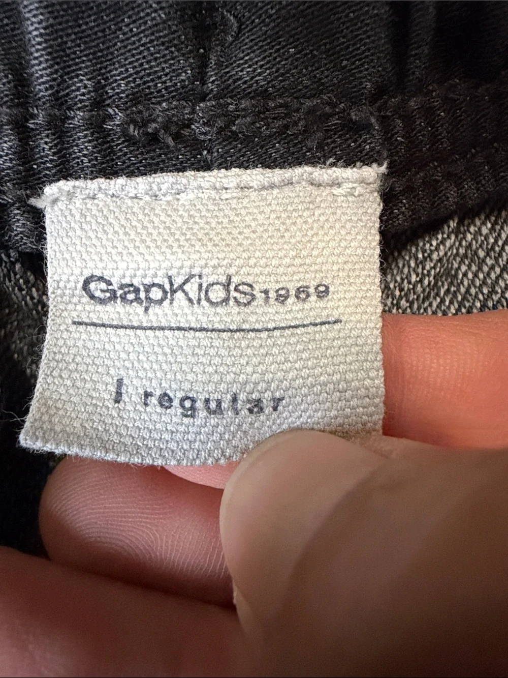 Boys GAP Black Elastic Waist Jeans Size Large (10)